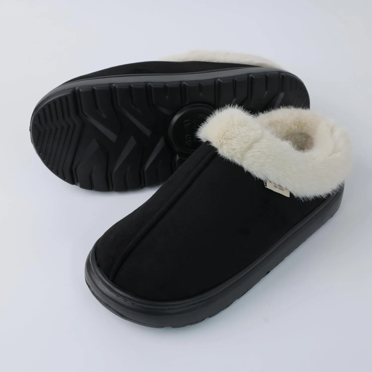 DCLTD Fluffy House Slippers for Women Men Bedroom Shoes Cozy Warm Slip on Indoor and Outdoor Winter Platform Shoes Super Soft Cloud Slippers Christmas Gifts