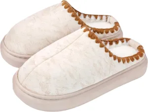 DCLTD Fluffy House Slippers for Women Men Bedroom Shoes Cozy Warm Slip on Indoor and Outdoor Winter Platform Shoes Super Soft Cloud Slippers Christmas Gifts