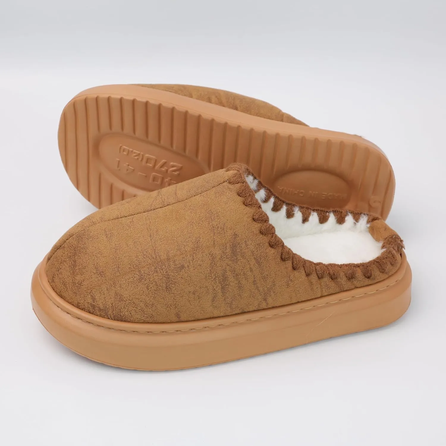 DCLTD Fluffy House Slippers for Women Men Bedroom Shoes Cozy Warm Slip on Indoor and Outdoor Winter Platform Shoes Super Soft Cloud Slippers Christmas Gifts