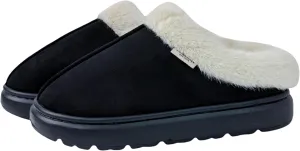 DCLTD Fluffy House Slippers for Women Men Bedroom Shoes Cozy Warm Slip on Indoor and Outdoor Winter Platform Shoes Super Soft Cloud Slippers Christmas Gifts