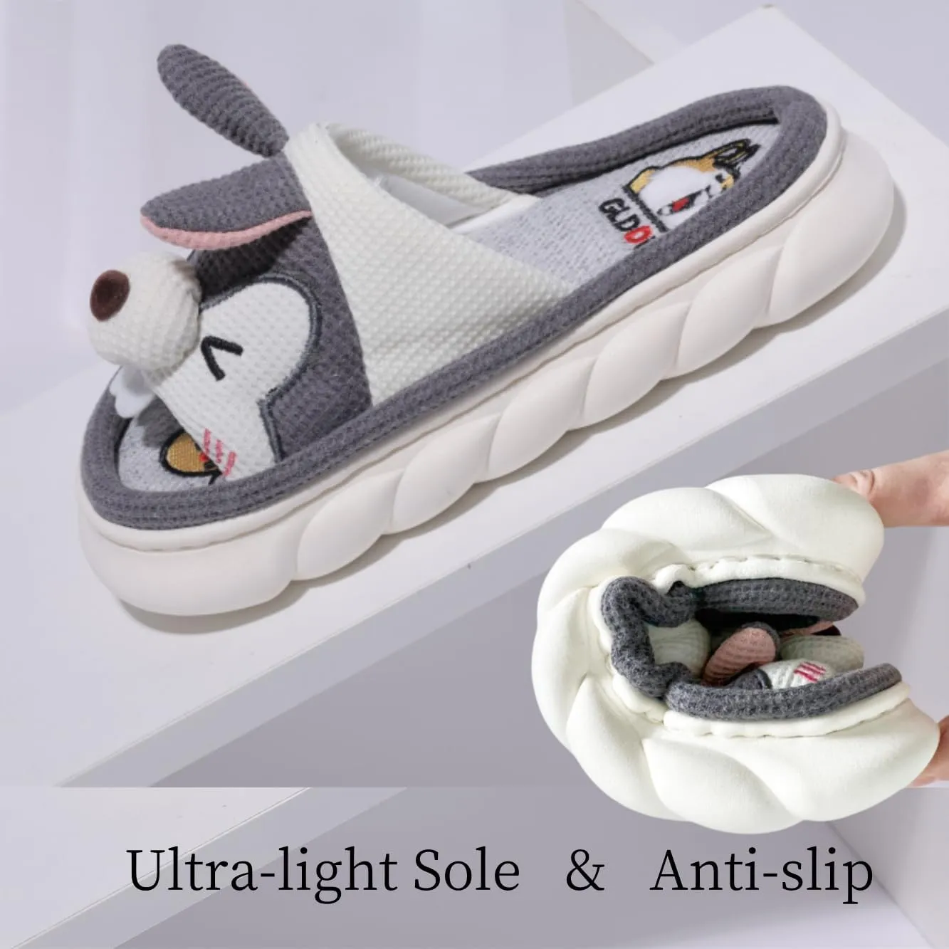 DCLTD Womens & Men's Shark Slides - Super Soft Cloud Slippers