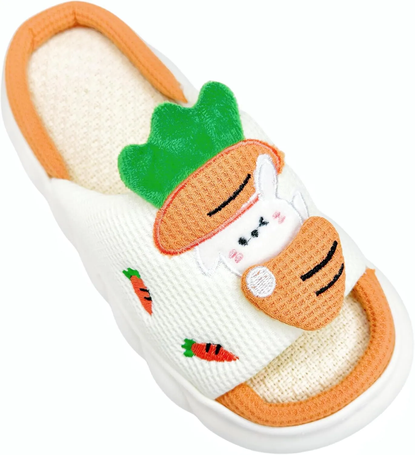 DCLTD Womens Cartoon Animal Slippers Home Linen Slippers Men's and Women's Cartoon Slides Cloud Slippers Super Soft Shoes for Boys and Girls