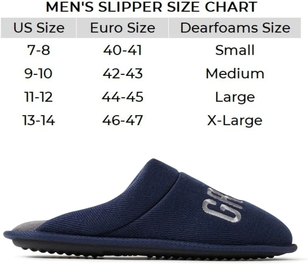 Dearfoams Men's Groom & Groomsmen Giftable Wedding Day Scuff Slipper
