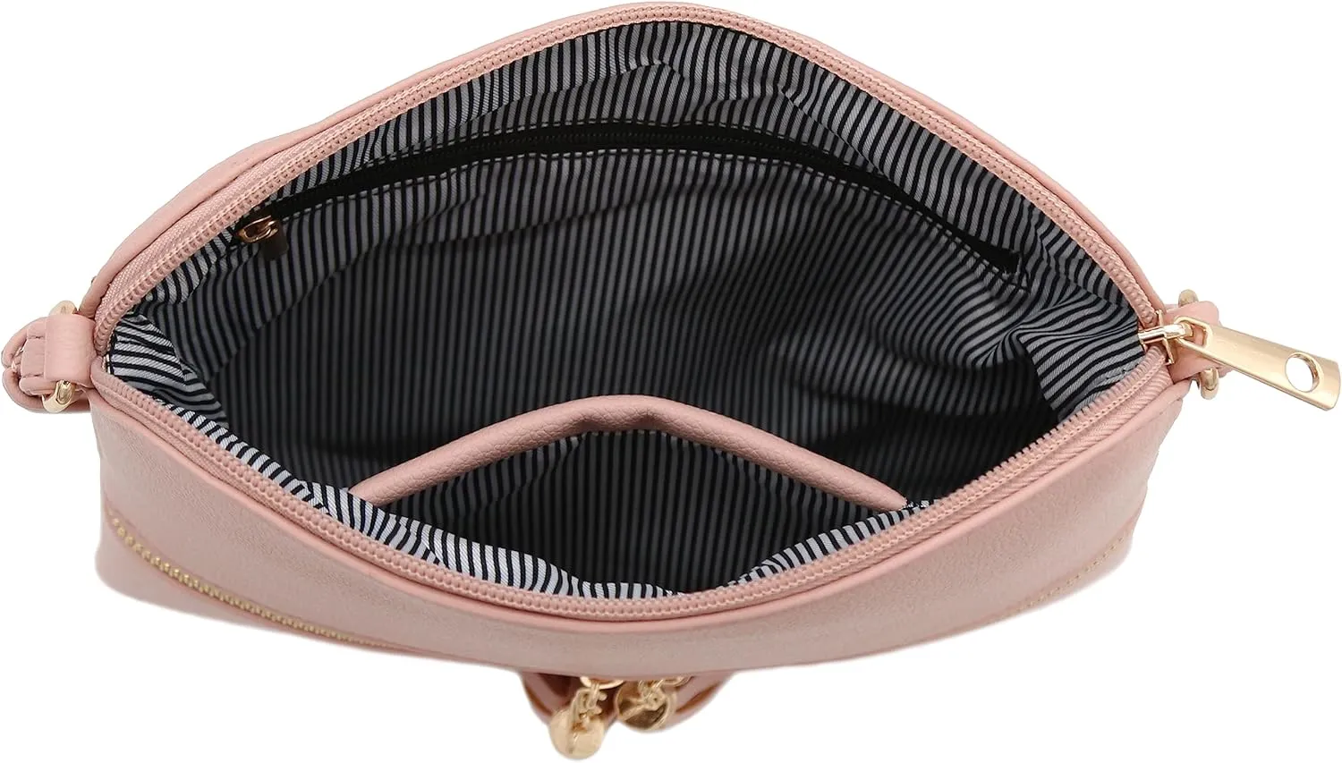 DELUXITY Lightweight Medium Crossbody Bag with Tassel