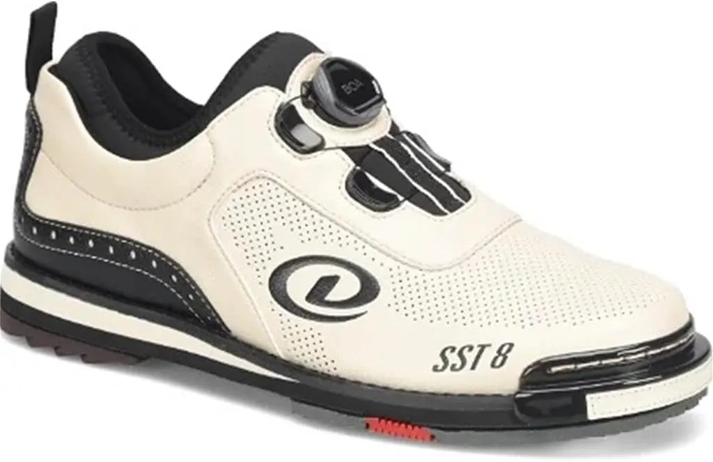Dexter Mens SST 8 BOA MC Bowling Shoes (for Right and Left Handed Bowlers. Men's Shoe Sizing) - Parchment/Black 11.5