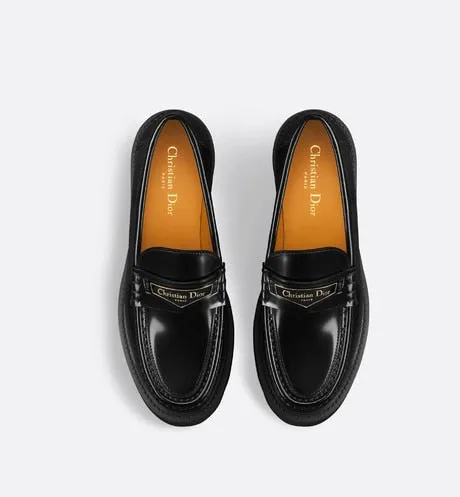 Dior Boy Platform Loafer • Black Brushed Calfskin