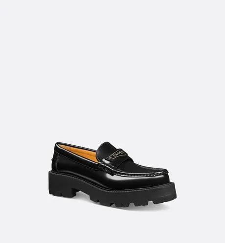 Dior Boy Platform Loafer • Black Brushed Calfskin