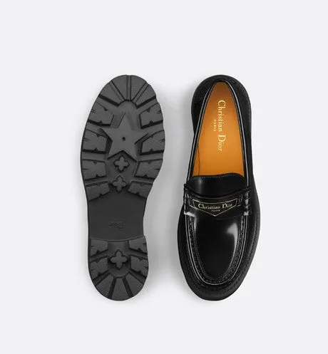 Dior Boy Platform Loafer • Black Brushed Calfskin