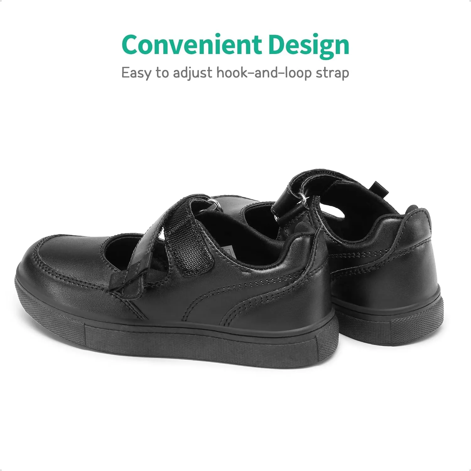 DREAM PAIRS Kids Girls Mary Jane Sneakers Strap Toddler Little Girls School Shoes Soft Walking Party Flat Shoes