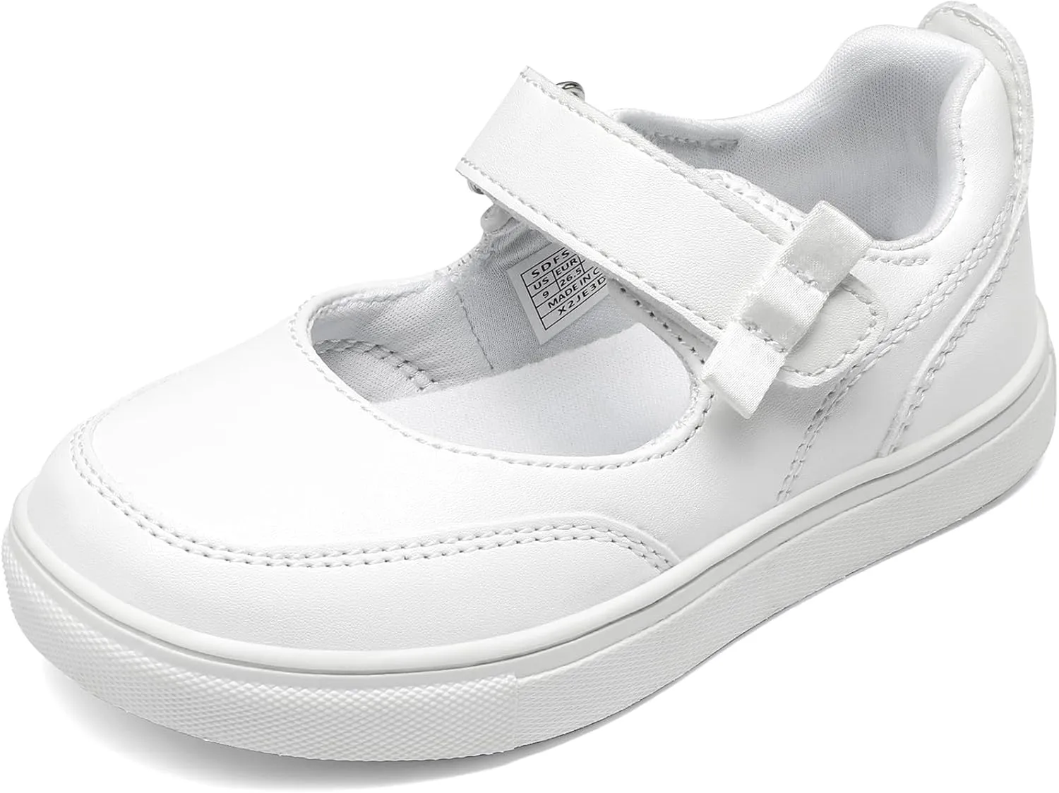 DREAM PAIRS Kids Girls Mary Jane Sneakers Strap Toddler Little Girls School Shoes Soft Walking Party Flat Shoes
