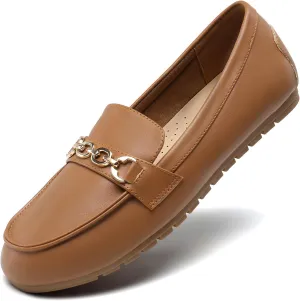 DREAM PAIRS Loafers for Women Casual Comfortable Slip On Flat Shoes Lightweight Leisure Work Shoes Comfort Walking Shoes