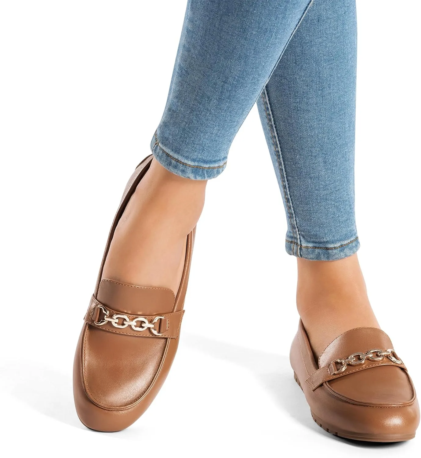 DREAM PAIRS Loafers for Women Casual Comfortable Slip On Flat Shoes Lightweight Leisure Work Shoes Comfort Walking Shoes