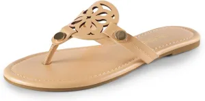 DREAM PAIRS Women's Flip Flops Comfortable Soft Cushion Slide Slip on Summer Beach Thong Flat Sandals