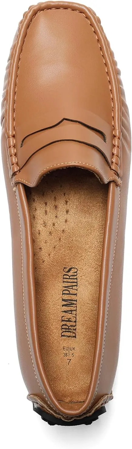 DREAM PAIRS Women's Loafers Penny Loafer Slip on Casual Dressy Comfortable Business Work Office Moccasins Driving Loafer Shoes