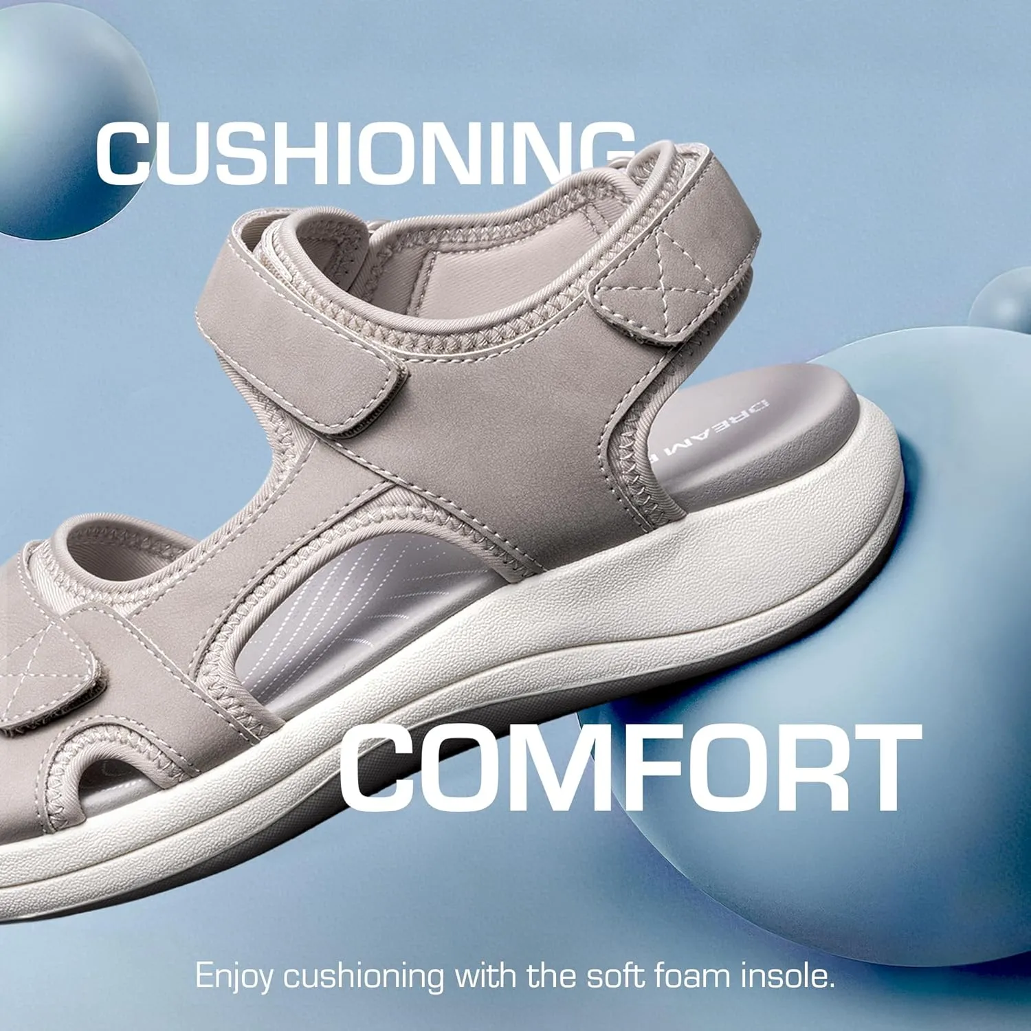 DREAM PAIRS Women's Sandals Open Toe Lightweight Summer Shoes Walking Casual Outdoor