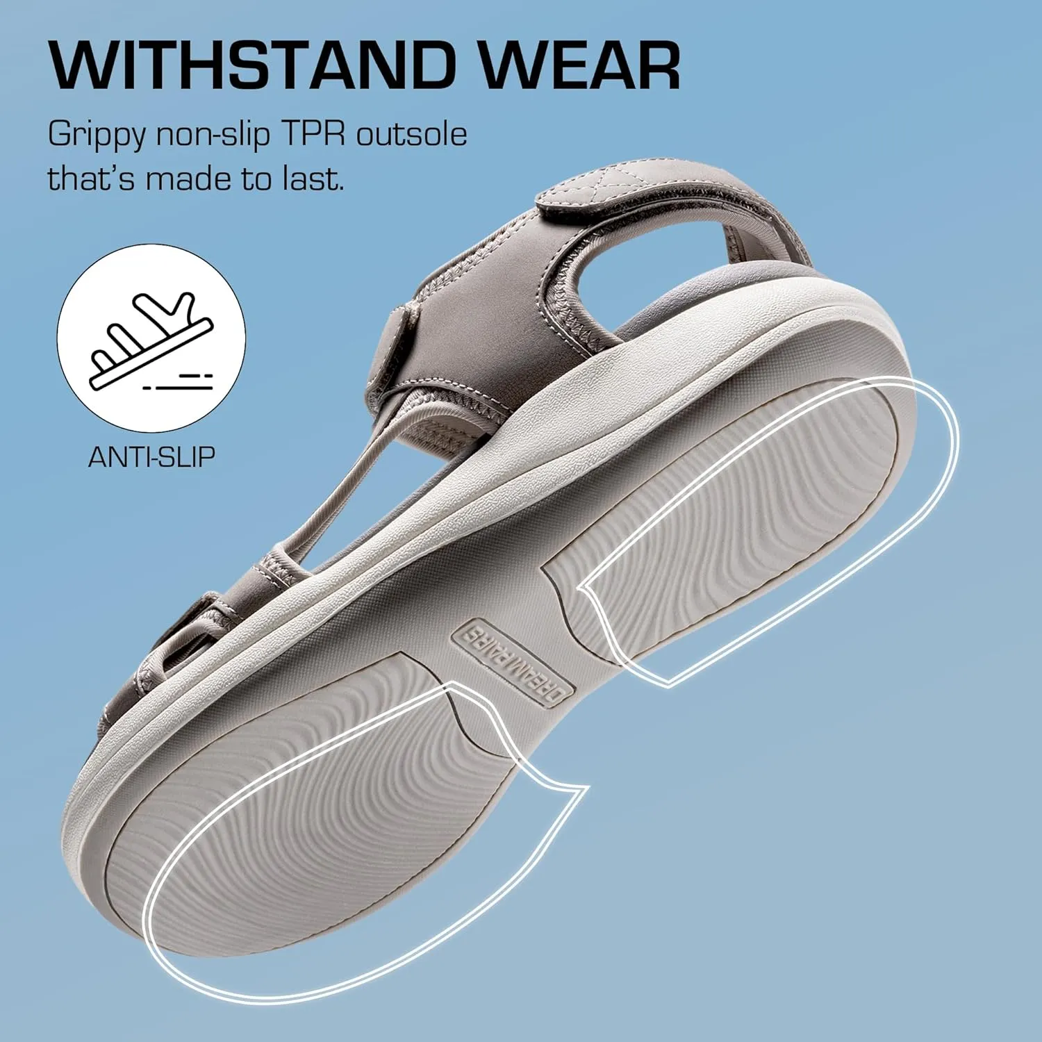 DREAM PAIRS Women's Sandals Open Toe Lightweight Summer Shoes Walking Casual Outdoor