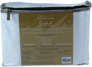 Dream Zone 1000 Thread Count PimaCott Queen Sheet Set in White (White,Queen)