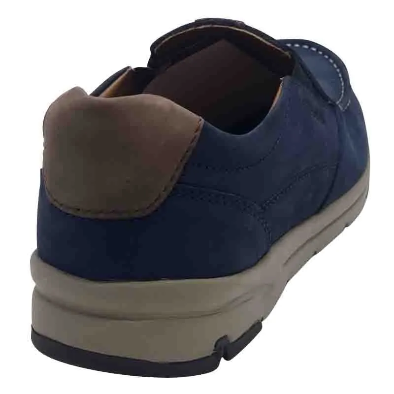 Dubarry Mens Navy Leather Slip On Shoe - Boston