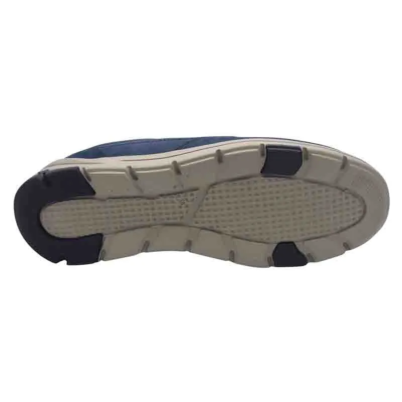 Dubarry Mens Navy Leather Slip On Shoe - Boston