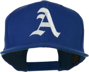 e4Hats.com Large Old English A Embroidered Flat Bill Cap