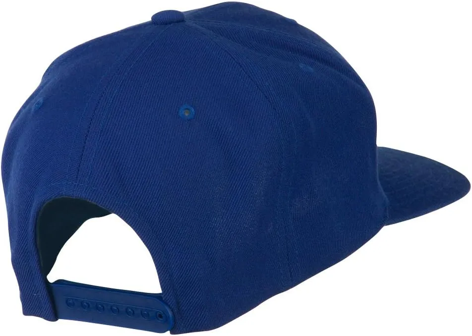 e4Hats.com Large Old English A Embroidered Flat Bill Cap
