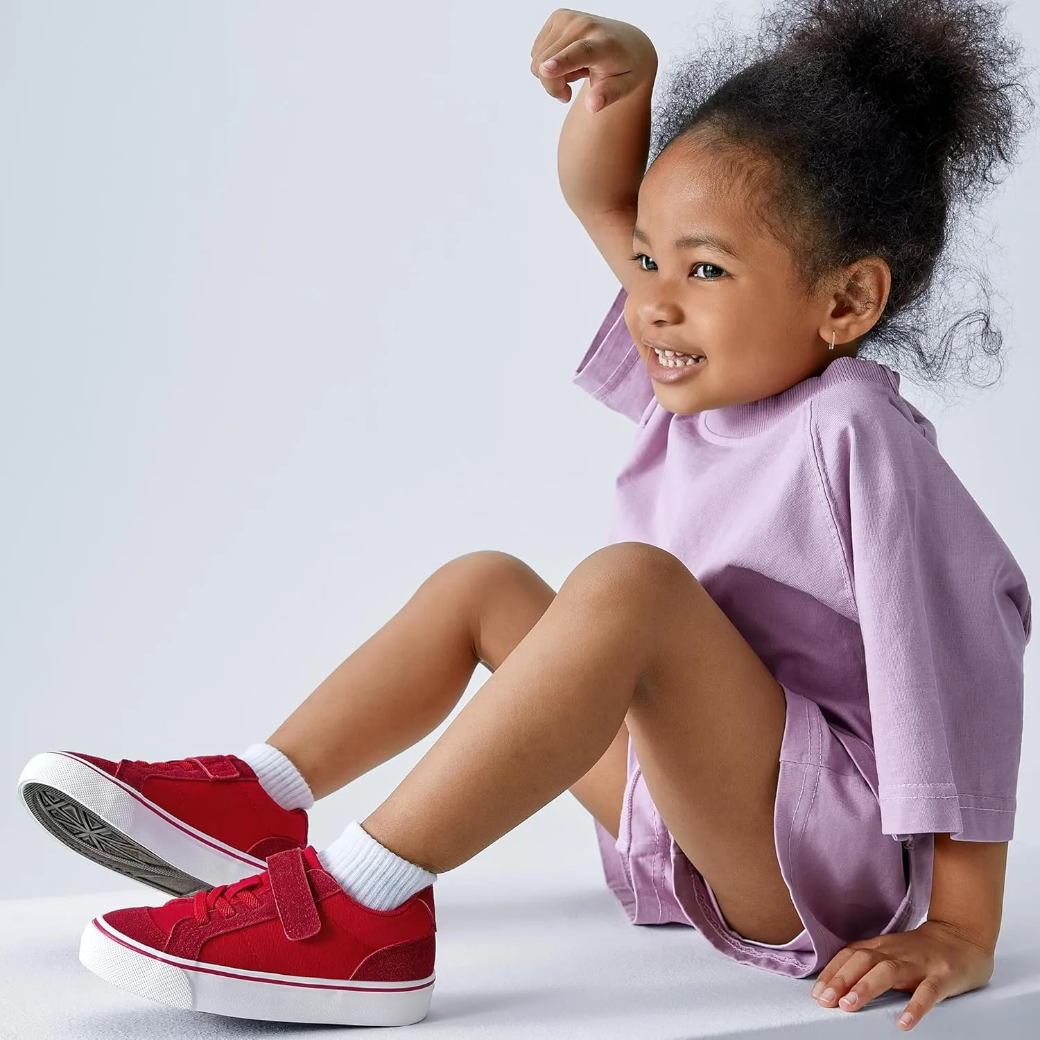 EasyStar Toddler Little Kids Boys and Girls Non Slip Hook Loop Slip on Lightweight Sneaker Shoer