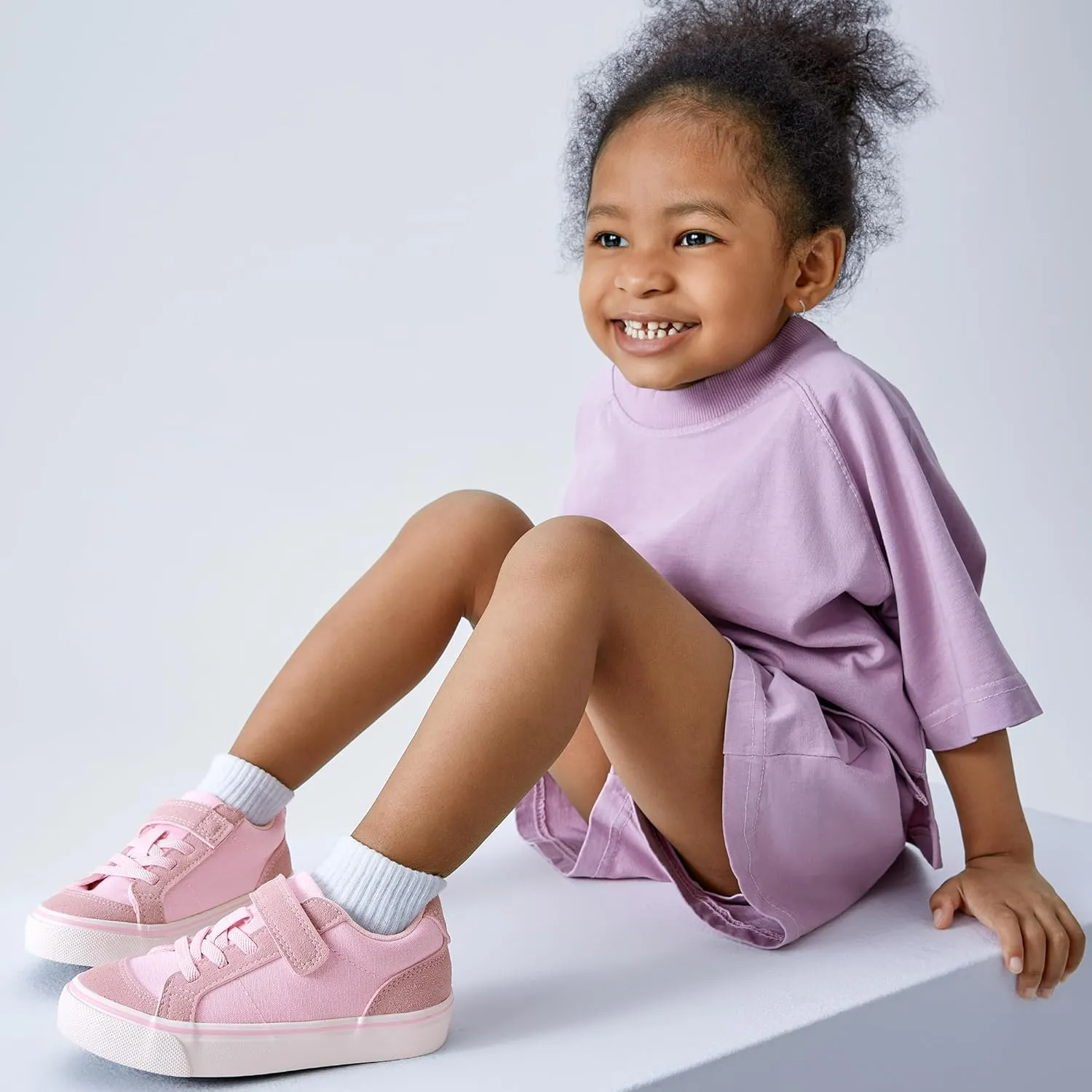 EasyStar Toddler Little Kids Boys and Girls Non Slip Hook Loop Slip on Lightweight Sneaker Shoer