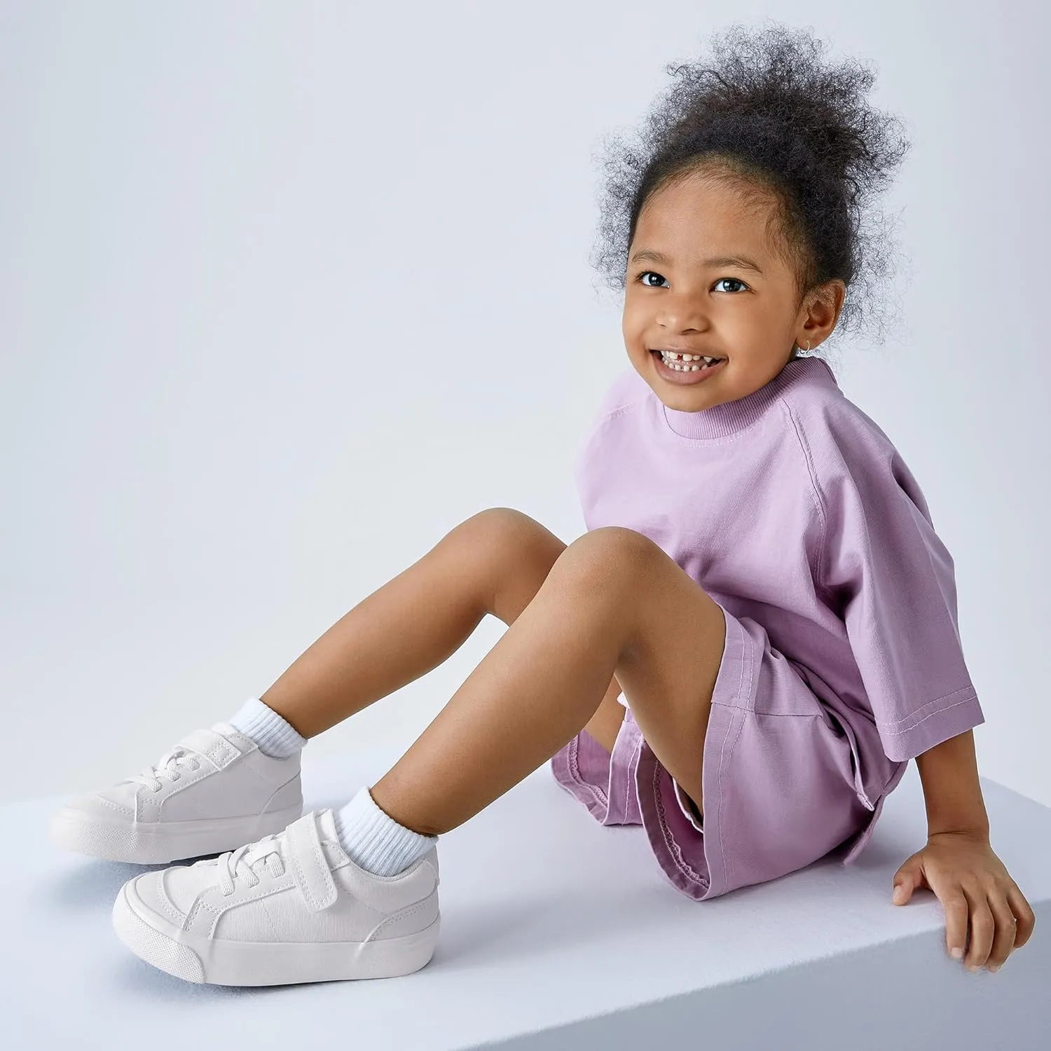 EasyStar Toddler Little Kids Boys and Girls Non Slip Hook Loop Slip on Lightweight Sneaker Shoer