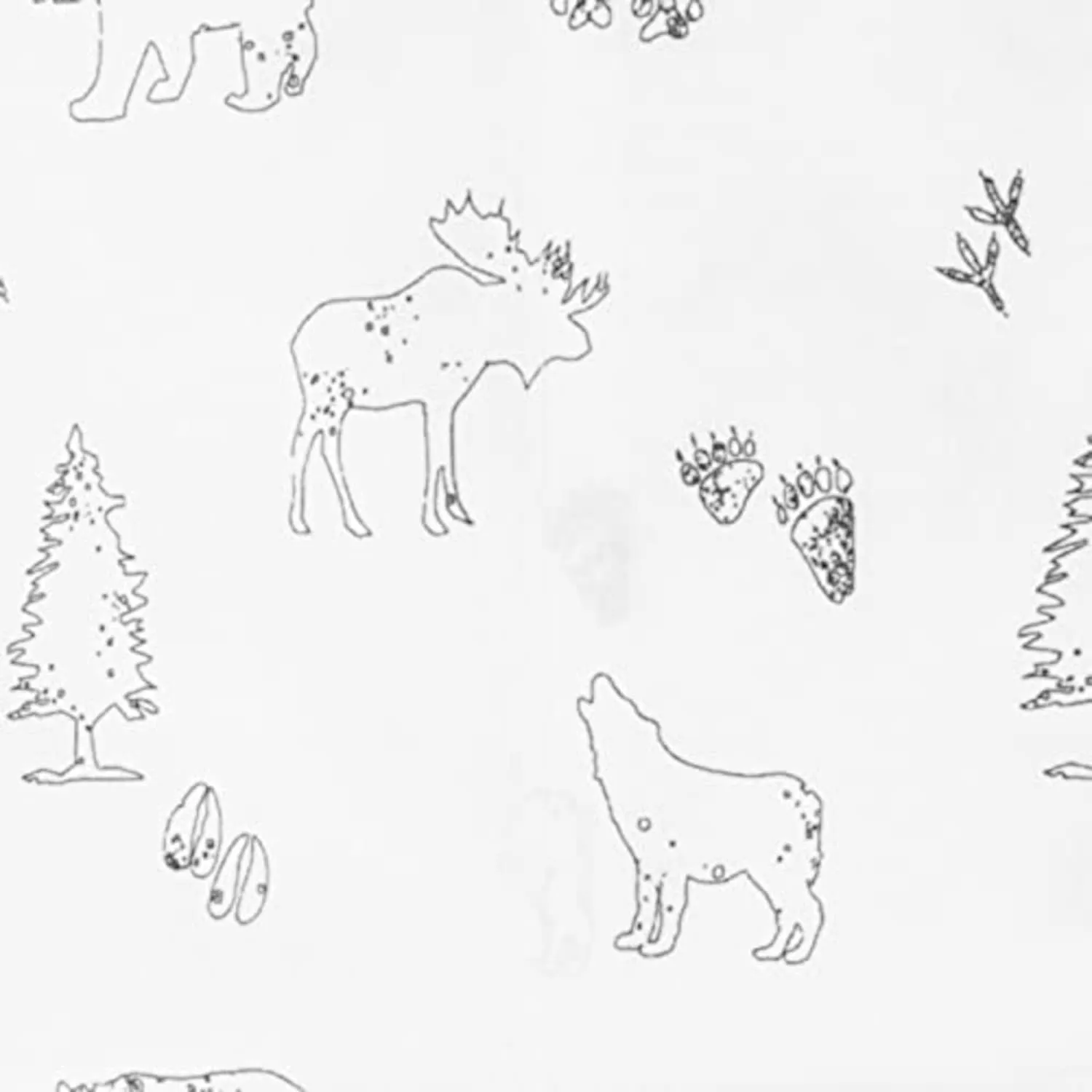Eddie Bauer Home | Percale Collection Sheet Set-100% Cotton, Crisp & Cool, Lightweight & Moisture-Wicking Bedding, Queen, Animal Tracks
