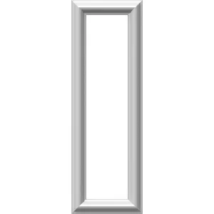Ekena Millwork PNL08X24AS-01-CASE-4 Ashford Molded Classic Wainscot Wall Panel, 8-in. W x 24-in. H, Factory Primed White, 4 Count
