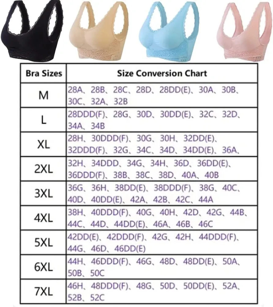 EllieLift Bra, Ellie Lift Bra, Ellielift Comfy Corset Bra Front Cross Side Buckle Lace Bra, Kendally Bras For Older Women