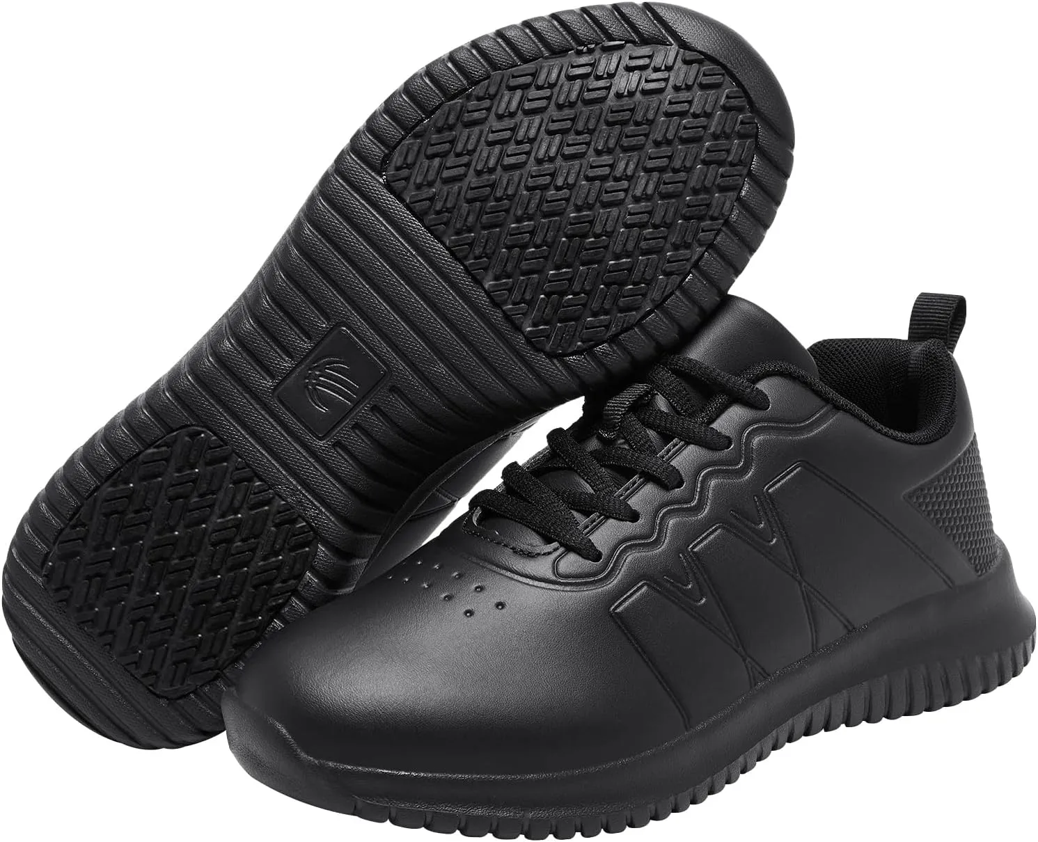 ENLEN&BENNA Non Slip Work Shoes for Men Waterproof Slip Resistant Food Service Restaurant Kitchen Chef Shoes Lightweight Comfort Walking Sneaker Casual Shoe