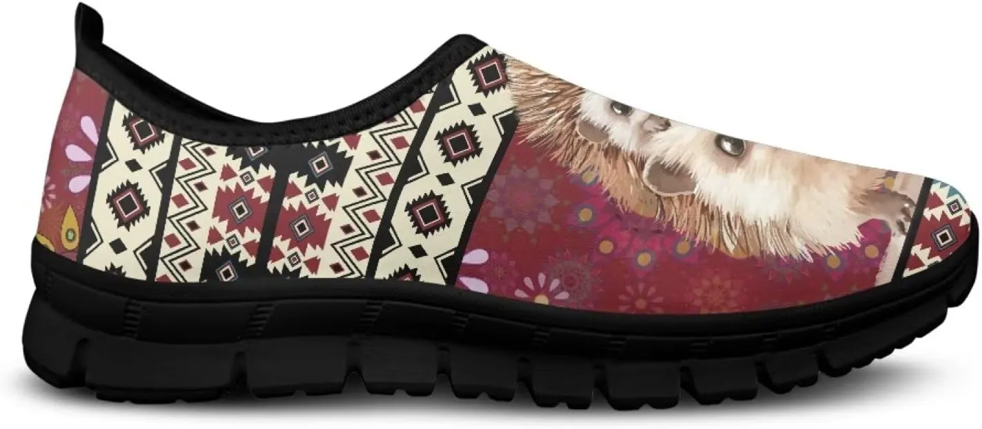 Ethnic Tribe Slip On Shoes for Men,Women Comfortable Leisure Slippers Elastic Black Outsole Walking Sneaker