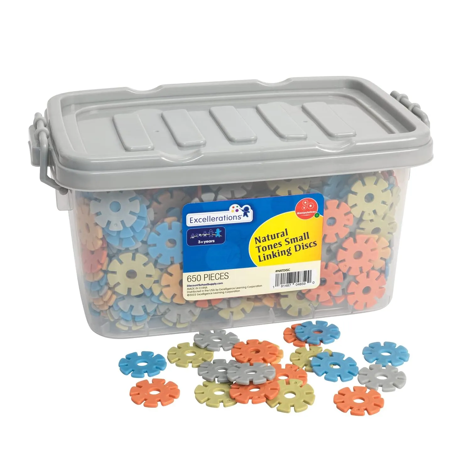 Excellerations Natural Tones Linking Disks - 650 Pieces