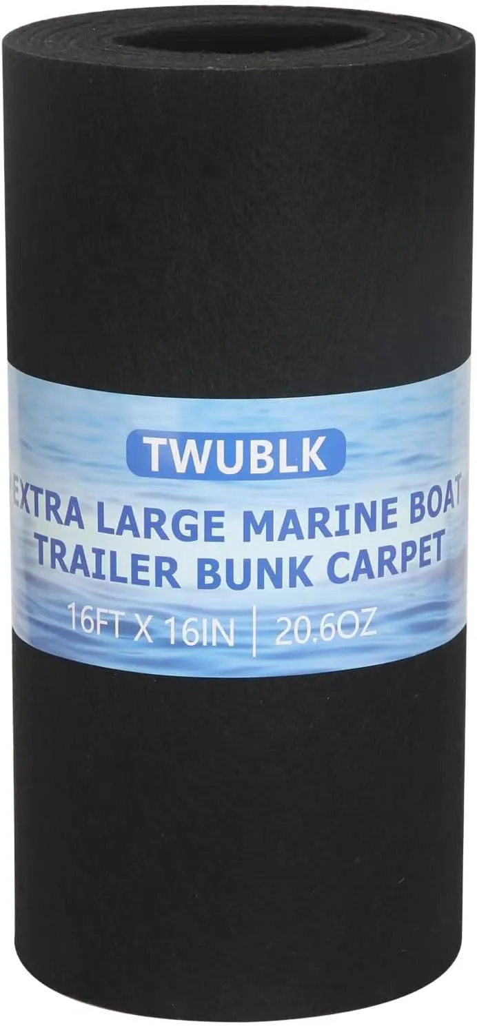 Extra Large Boat Trailer Bunk Carpet - Marine Grade Padding for Boat Trailers Jet Ski Ramps Garages Docks Bunk Board Carpet