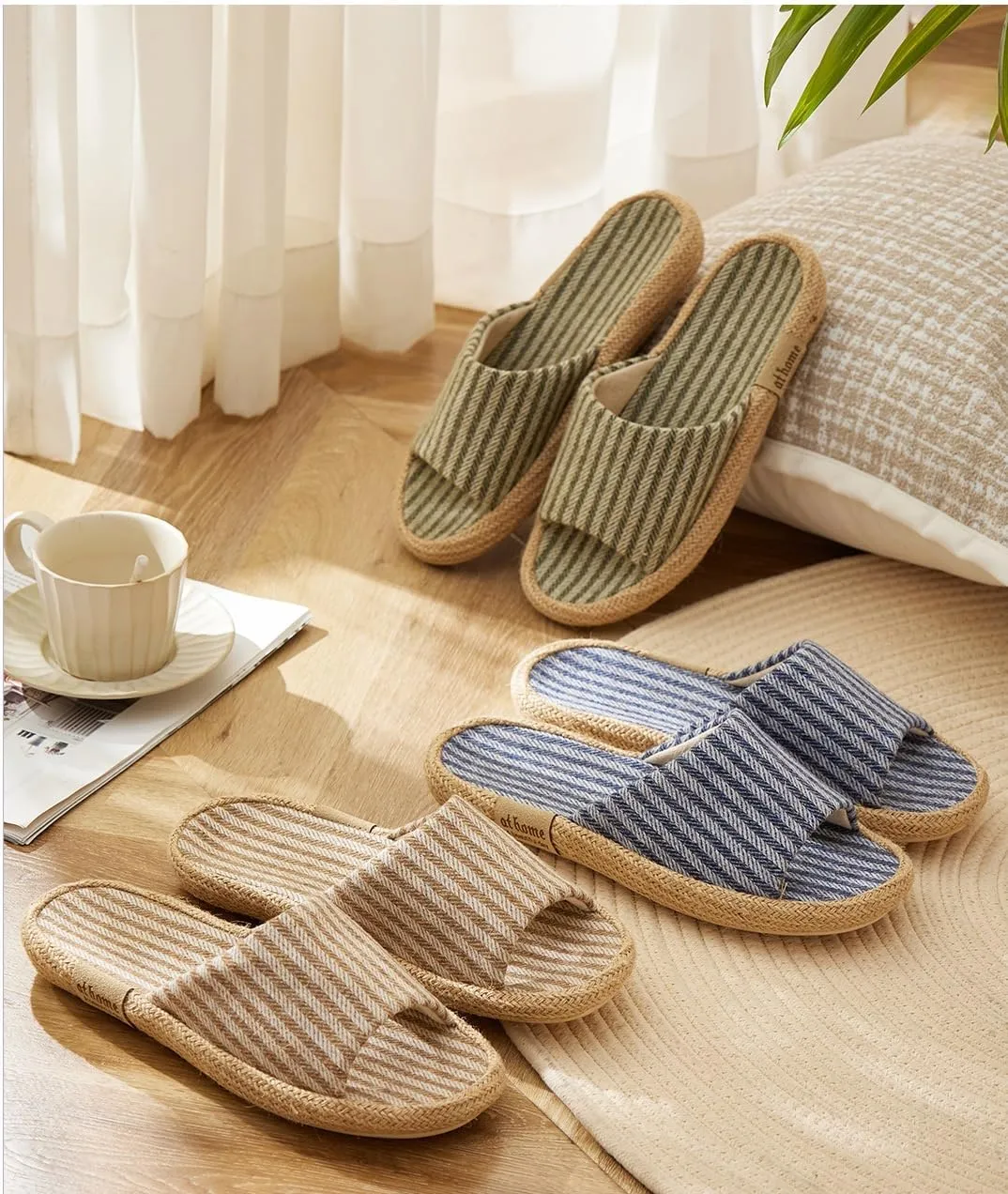 FAYUEKEY Womens Slippers Memory Foam House Bedroom Comfy Trendy Gift Slides