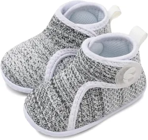 FEETCITY Lightweight Baby Sock Shoes Baby Walking Shoes Boys Girls Infant High-Top Shoe 12-18 Months