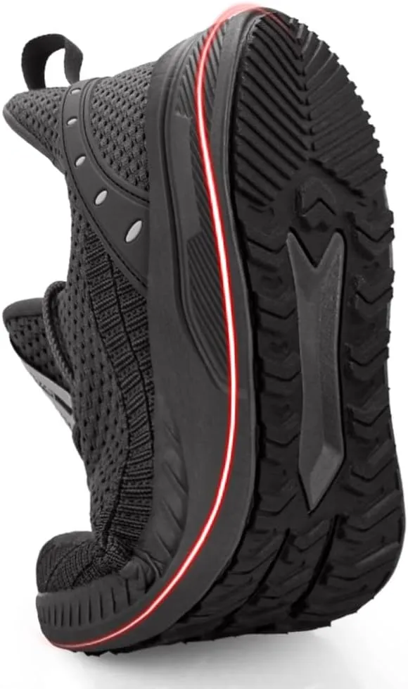 Feethit Mens Slip On Walking Shoes Blade Tennis Shoes Non Slip Running Shoes Lightweight Workout Shoes Breathable Mesh Fashion Sneakers