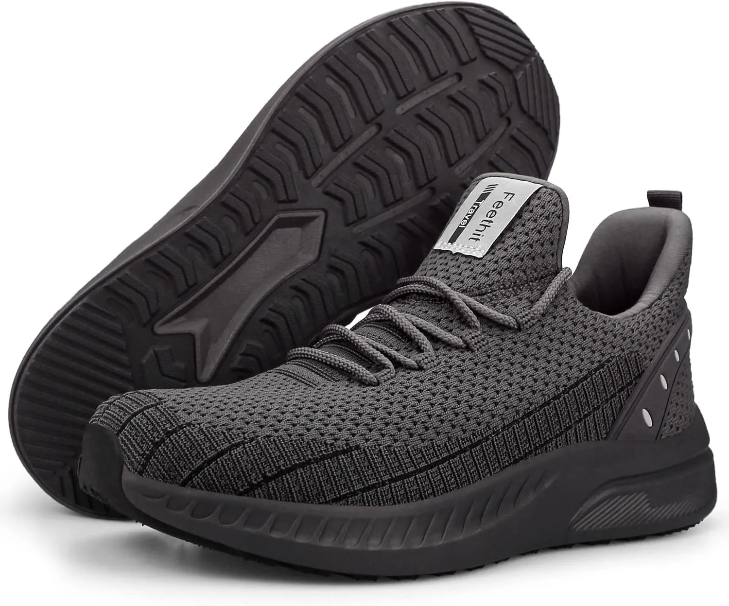 Feethit Mens Slip On Walking Shoes Blade Tennis Shoes Non Slip Running Shoes Lightweight Workout Shoes Breathable Mesh Fashion Sneakers