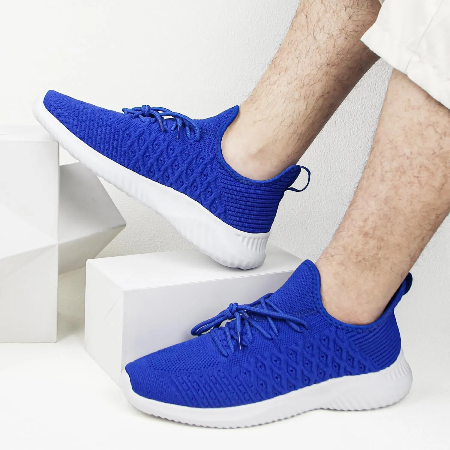 Feethit Mens Slip On Walking Shoes Lightweight Breathable Non Slip Running Shoes Comfortable Fashion Sneakers for Men