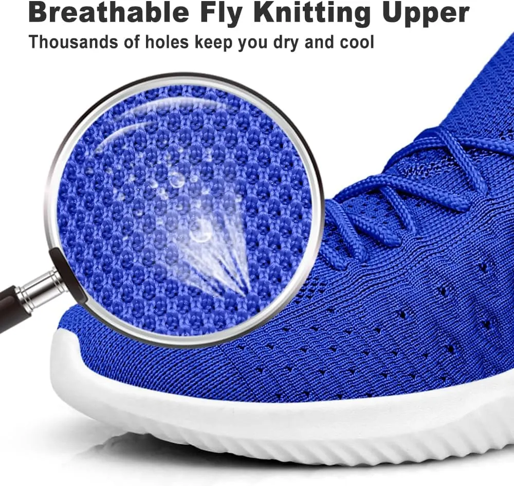 Feethit Mens Slip On Walking Shoes Lightweight Breathable Non Slip Running Shoes Comfortable Fashion Sneakers for Men