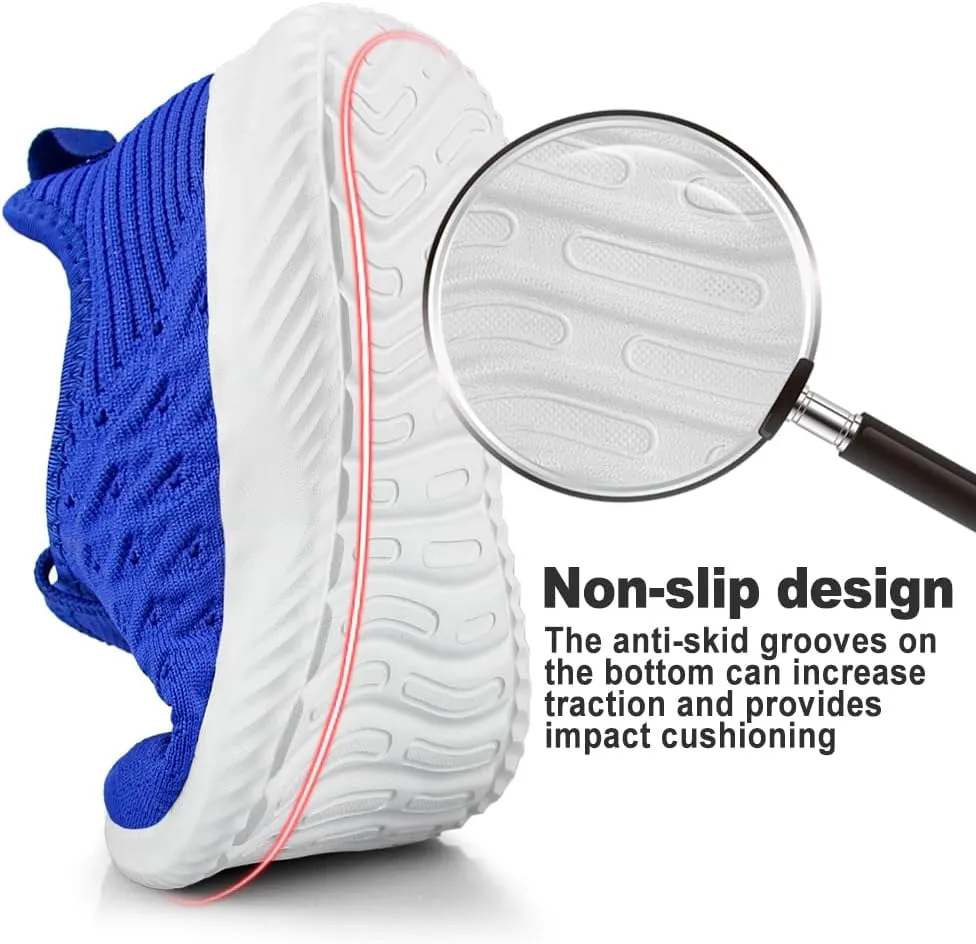 Feethit Mens Slip On Walking Shoes Lightweight Breathable Non Slip Running Shoes Comfortable Fashion Sneakers for Men
