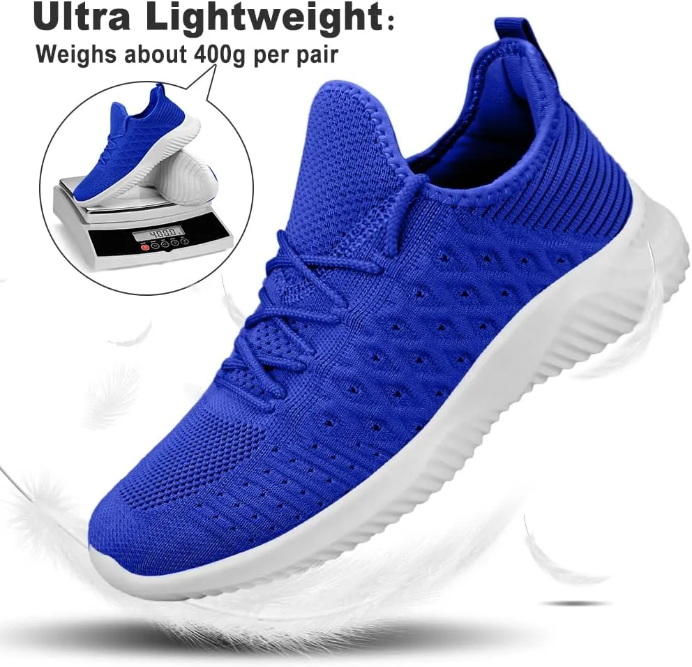 Feethit Mens Slip On Walking Shoes Lightweight Breathable Non Slip Running Shoes Comfortable Fashion Sneakers for Men