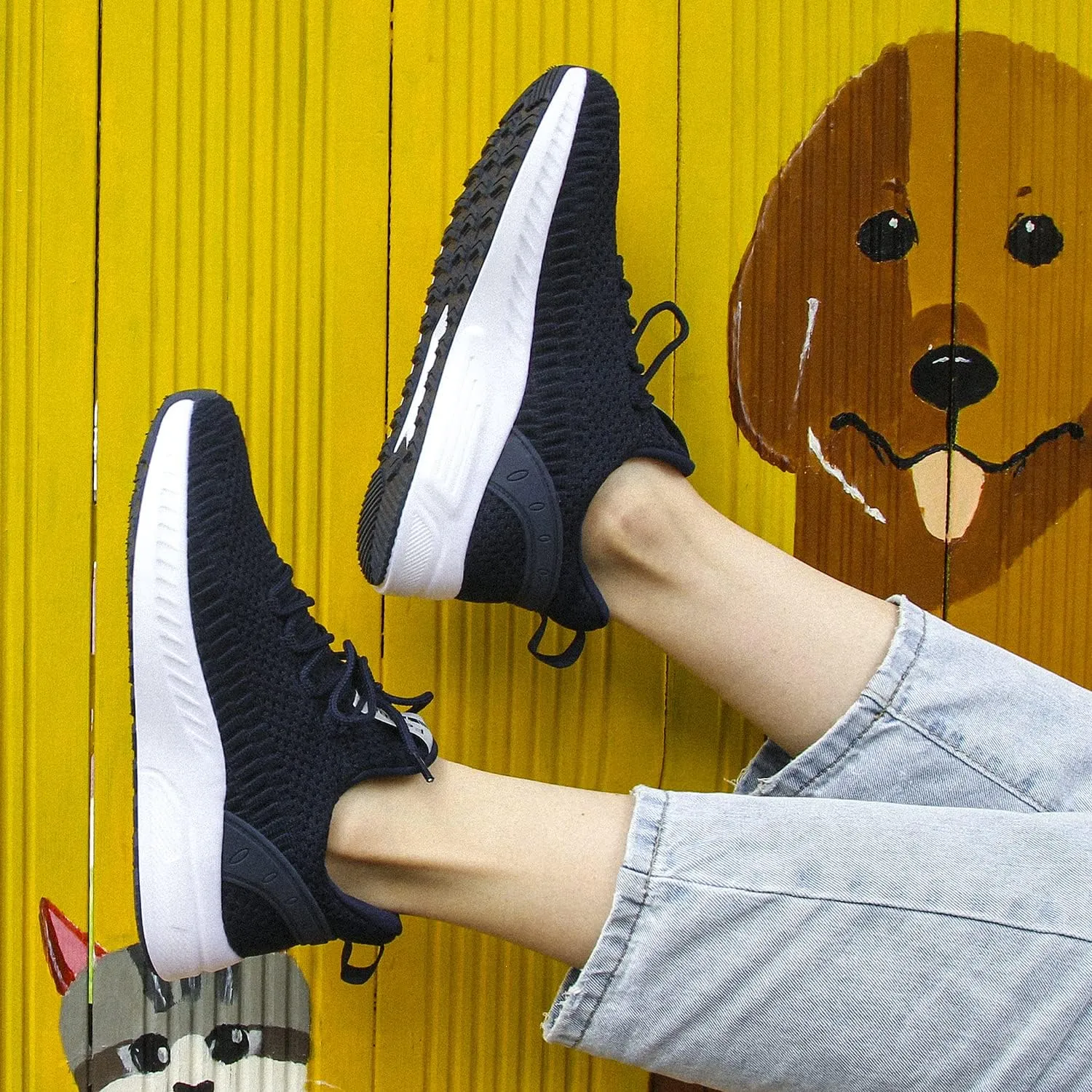 Feethit Women Tennis Running Shoes Walking Shoes Lightweight Casual Sneakers for Travel Gym Work Woman Waitress Nurse