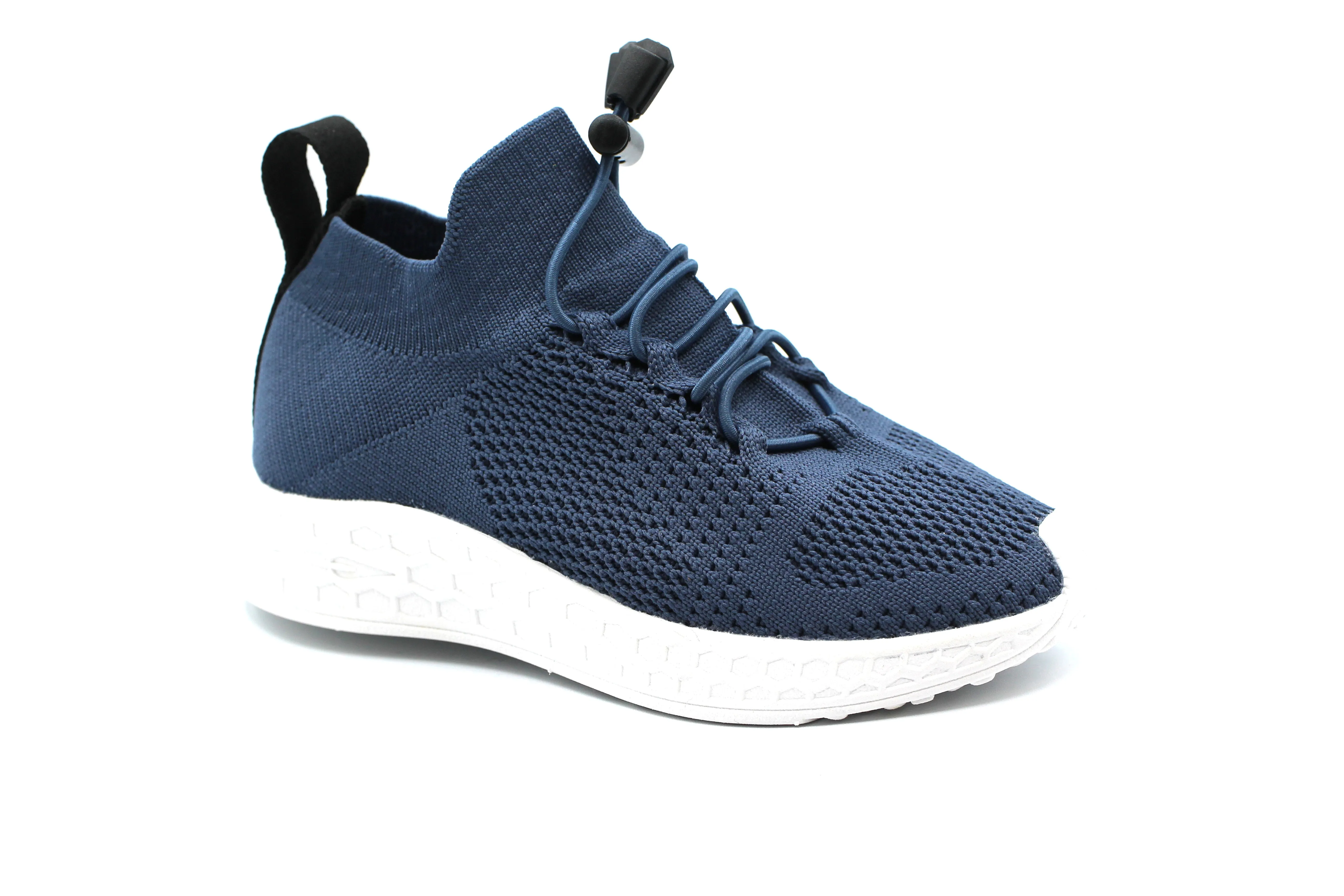 Fessura White Knit Rungang Sock Sneaker