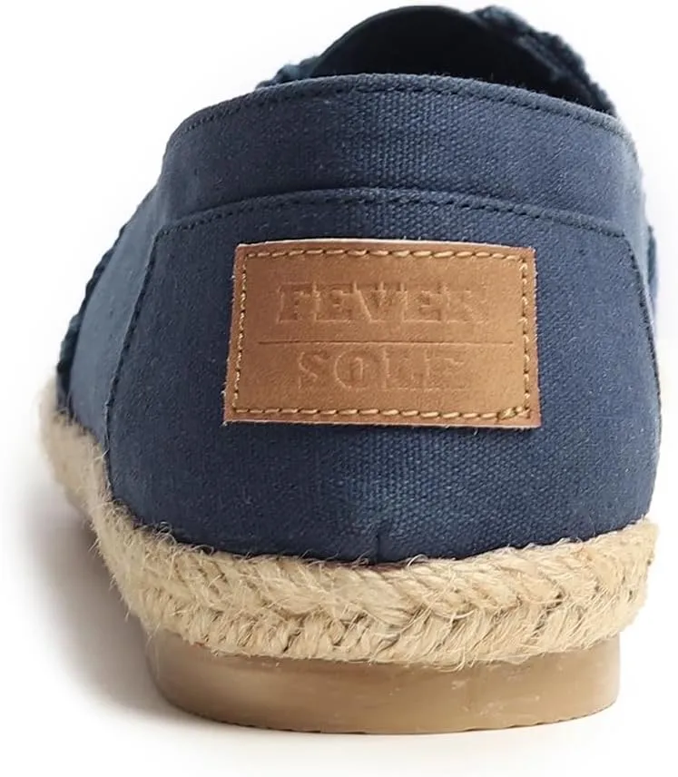 FEVERSOLE Close Toe Espadrilles Women's Comfort Breathable Slip On Flats Shoes