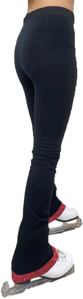 Figure Skating Practice Pants – Polar Fleece Thermal Black – Blue – Purple UGSP2 ice Skating Pants for Girls Women