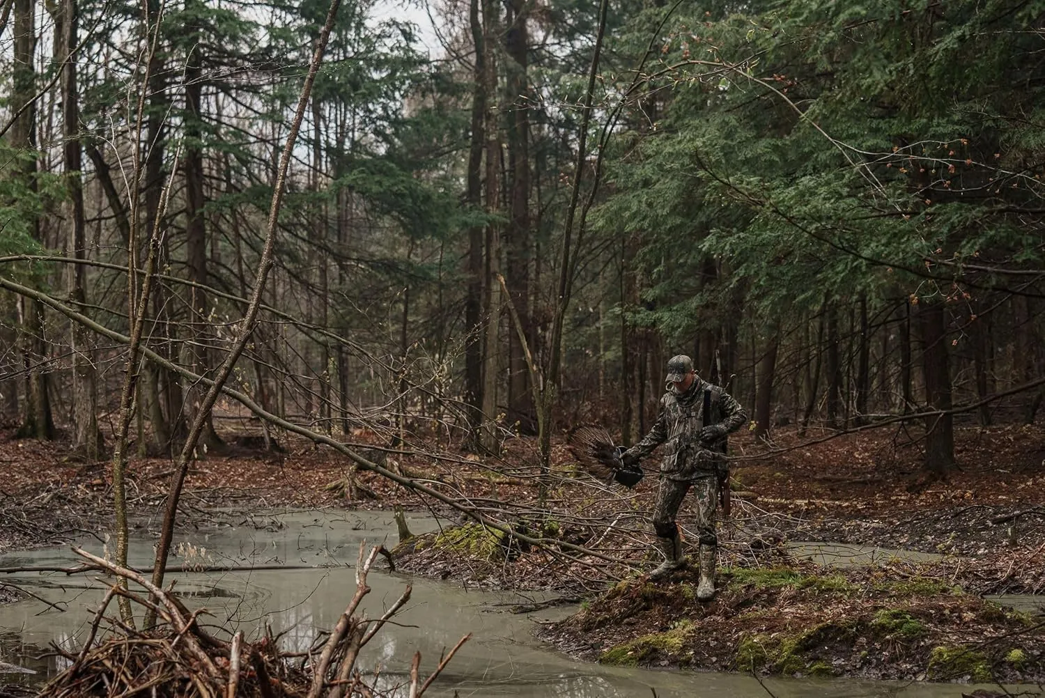 Finisher Turkey Hunting Long Sleeve Performance Tee – Lightweight, Moisture-Wicking Camo Shirt