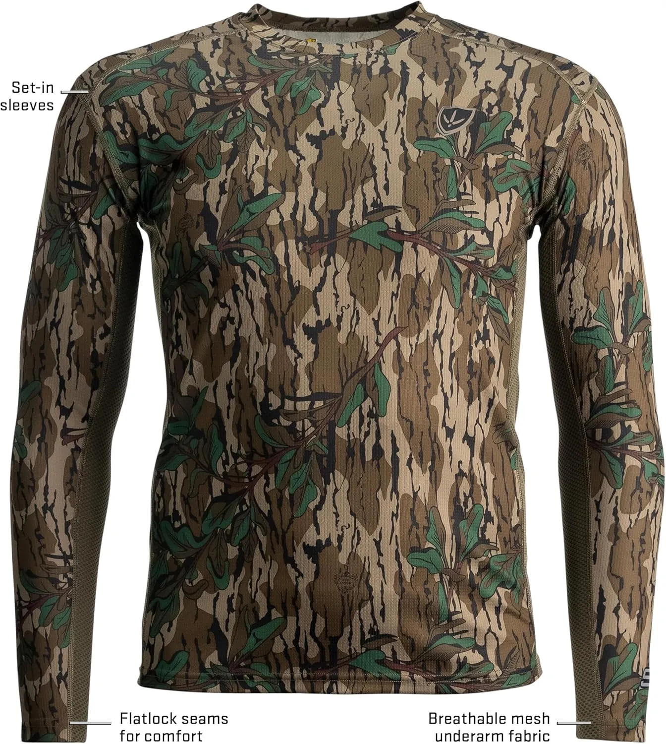 Finisher Turkey Hunting Long Sleeve Performance Tee – Lightweight, Moisture-Wicking Camo Shirt