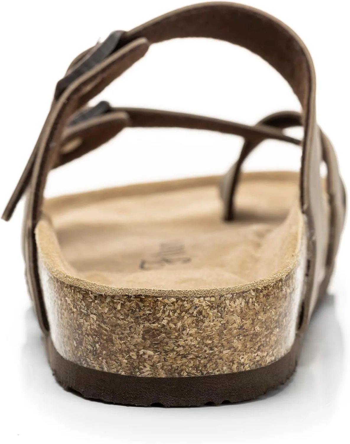 FITORY Womens Leather Slide Sandals with Comfort Cork Footbed Size 6-11